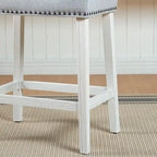 The Gray Barn Barish Backless Saddle Seat Counter Stools (Set of 2)