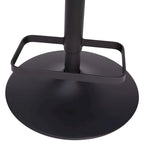 Modern Upholstered Adjustable Height Swivel Barstool with Footrest