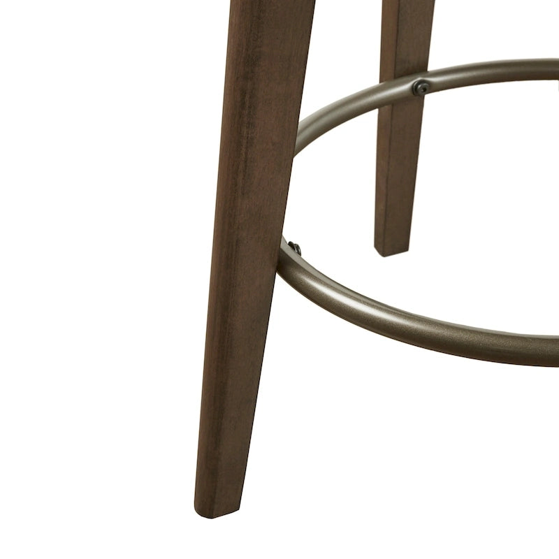 Madison Park Boyle Upholstered 360 Degree Swivel Counter Stool 26 H