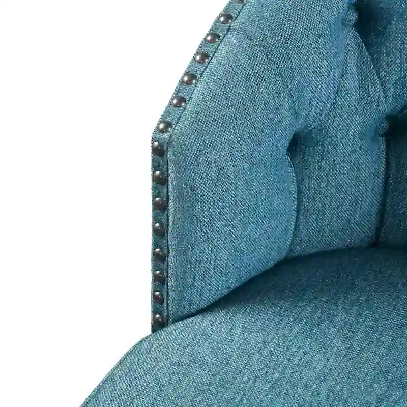 Madison Park Boyle Upholstered 360 Degree Swivel Counter Stool 26 H