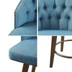 Madison Park Boyle Upholstered 360 Degree Swivel Counter Stool 26 H