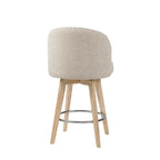 Madison Park Boyle Upholstered 360 Degree Swivel Counter Stool 26 H