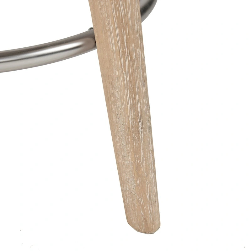 Madison Park Boyle Upholstered 360 Degree Swivel Counter Stool 26 H