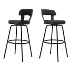 Hausfame Metal Counter Height Industrial Swivel Bar Stools