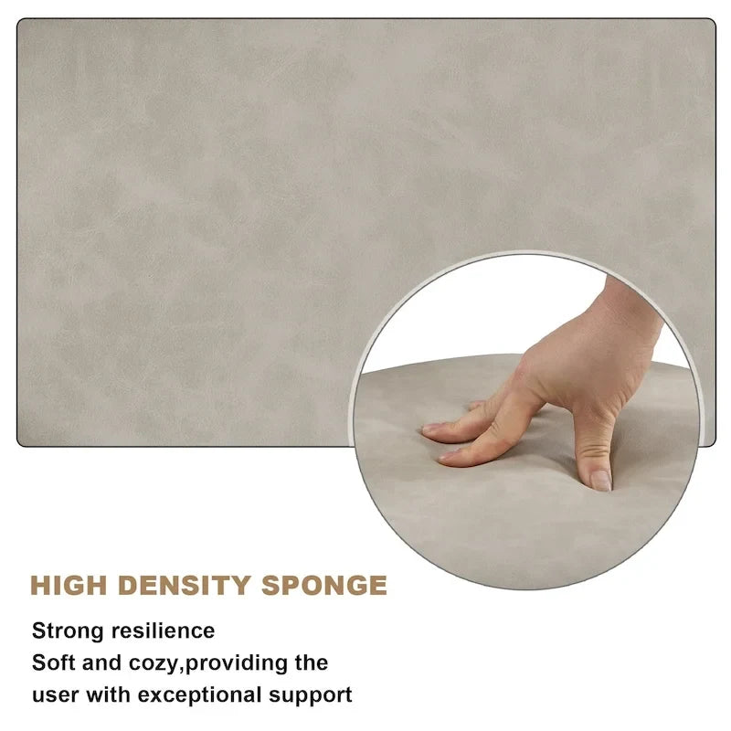 Hausfame Metal Counter Height Industrial Swivel Bar Stools