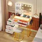 Makeup Vanity with 3 Lighting Colors