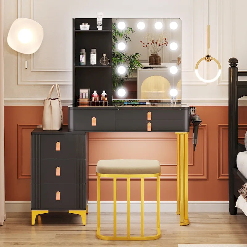 Makeup Vanity with 3 Lighting Colors