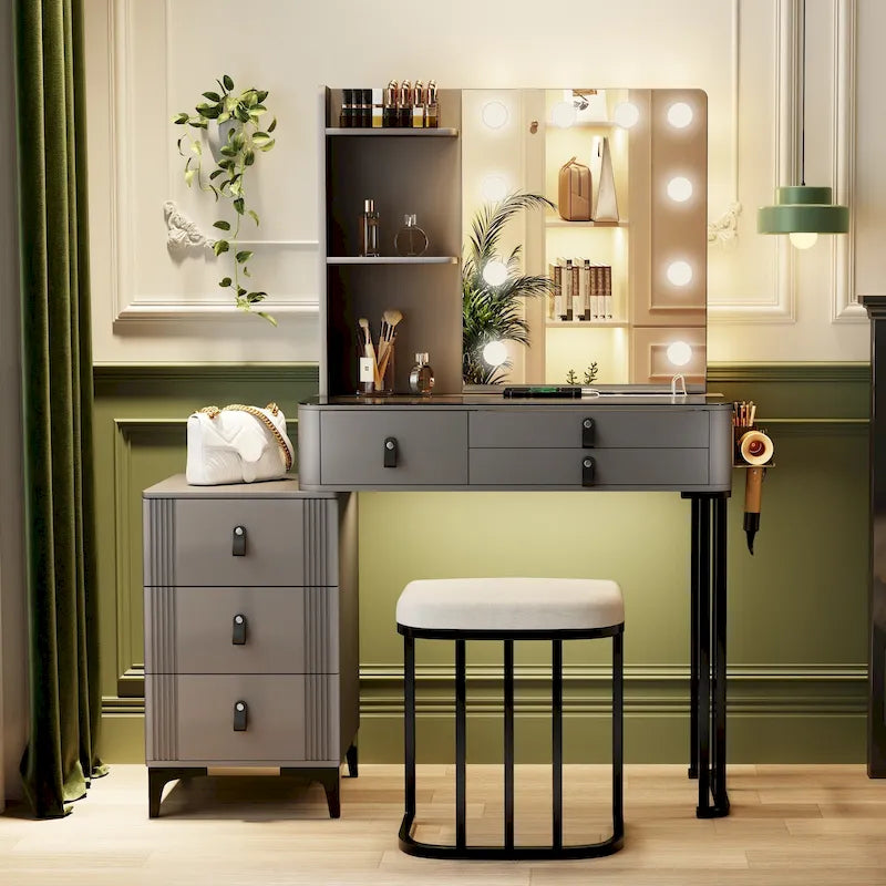 Makeup Vanity with 3 Lighting Colors