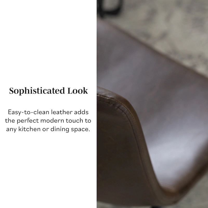 Middlebrook Prusiner Faux Leather Dining Chair (Set of 2)