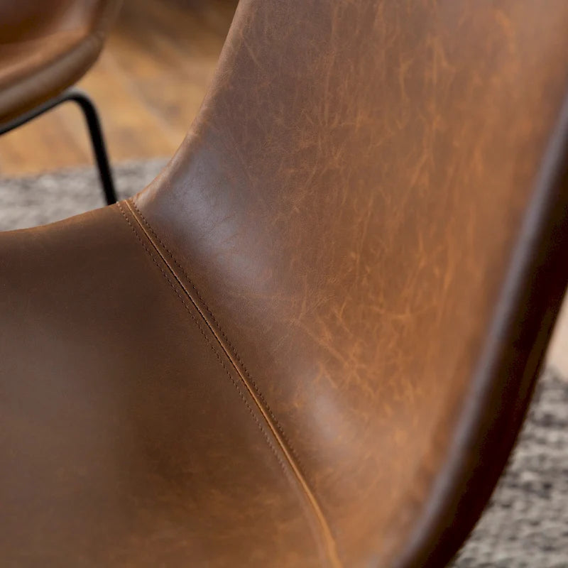 Middlebrook Prusiner Faux Leather Dining Chair (Set of 2)