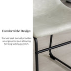 Middlebrook Prusiner Faux Leather Dining Chair (Set of 2)