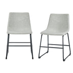 Middlebrook Prusiner Faux Leather Dining Chair (Set of 2)