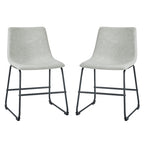 Middlebrook Prusiner Faux Leather Dining Chair (Set of 2)