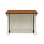 Monarch Off-White Wood Kitchen Island by Homestyles - 48 x 36 x 25