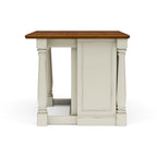 Monarch Off-White Wood Kitchen Island by Homestyles - 48 x 36 x 25