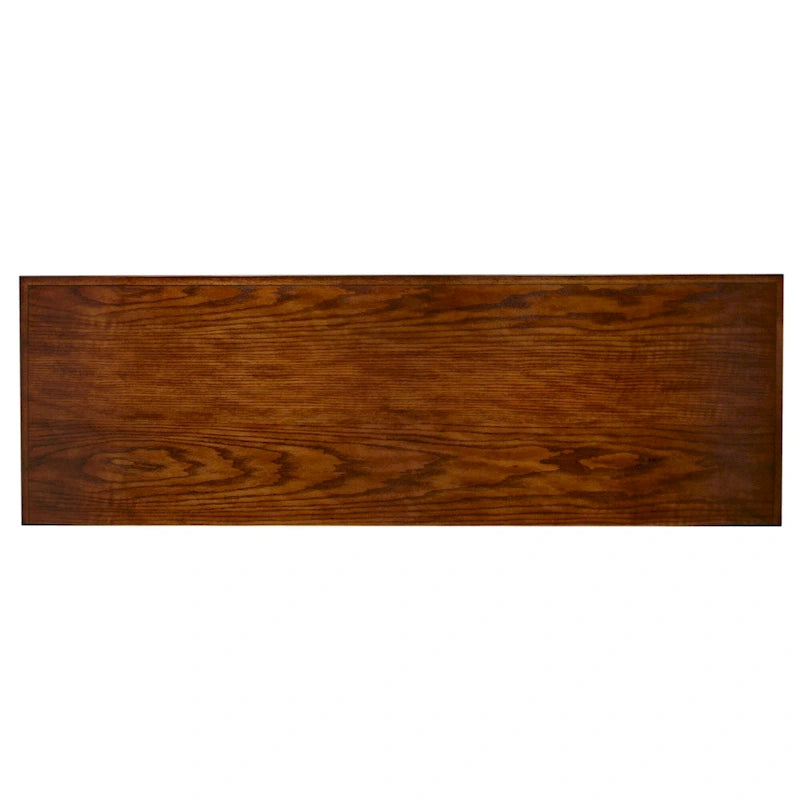 Leick Home Solid Wood Mission Oak Four Door TV Stand