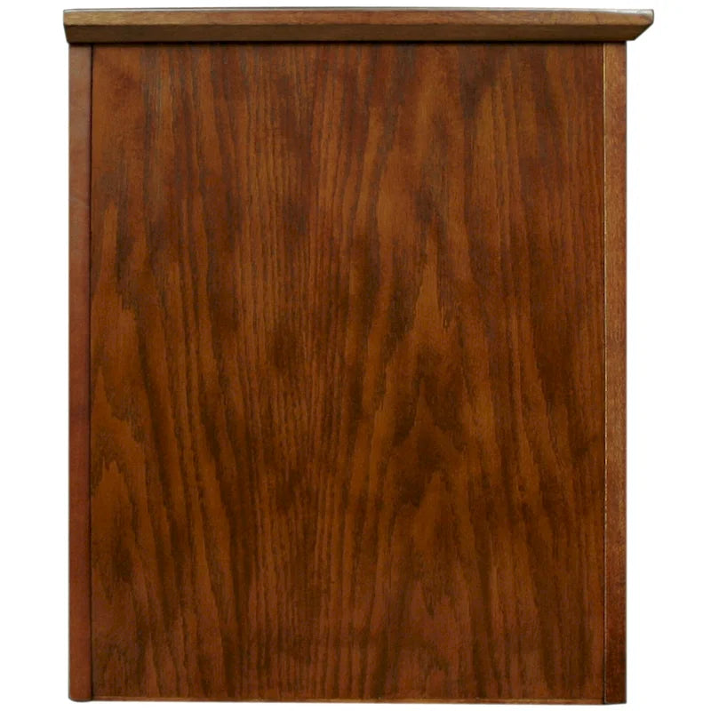 Leick Home Solid Wood Mission Oak Four Door TV Stand