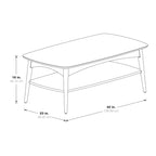 Mid Century Copenhagen Coffee Table in Walnut Finish