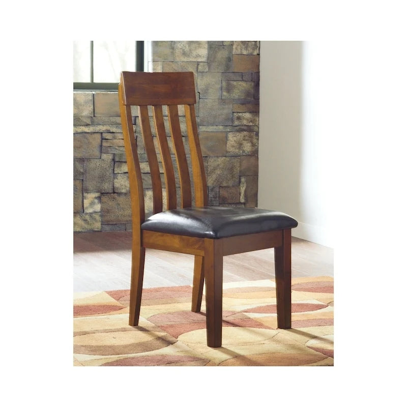 Ralene Dining Room Chair - Set of 2 - Medium Brown - 19.5 W x 22.63 D x 40.25 H