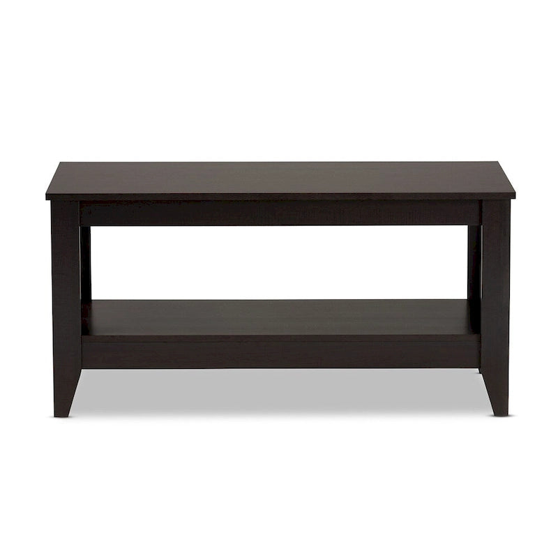 Copper Grove Leerdam Modern Rectangular Wenge-finished Wood Coffee Table