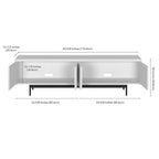 Whitman Rectangular TV Stand for TV's up to 75 - 70 Wide
