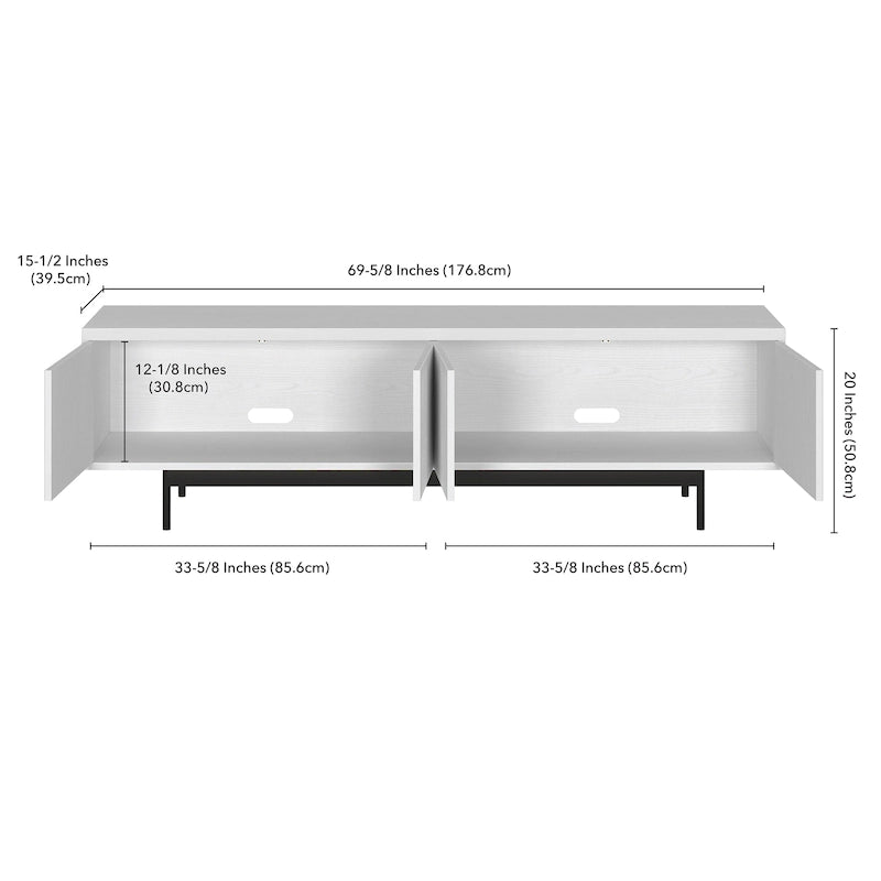Whitman Rectangular TV Stand for TV's up to 75 - 70 Wide