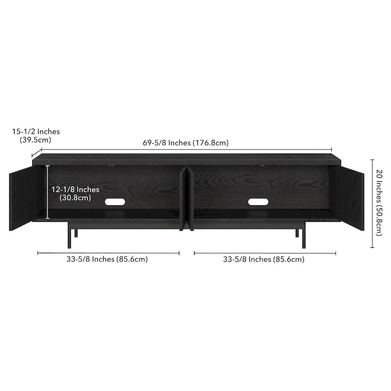 Whitman Rectangular TV Stand for TV's up to 75 - 70 Wide