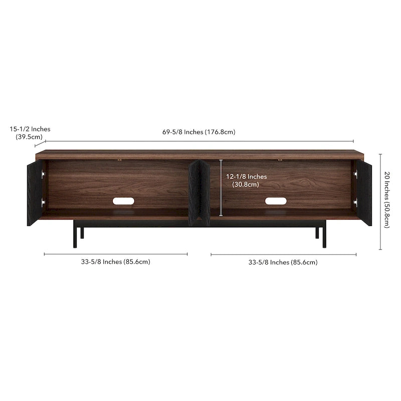 Whitman Rectangular TV Stand for TV's up to 75 - 70 Wide
