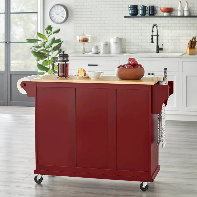 Simple Living Georgia Rolling Kitchen Cart