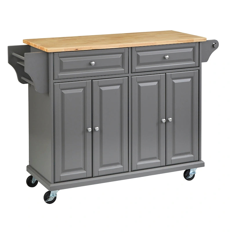 Simple Living Georgia Rolling Kitchen Cart
