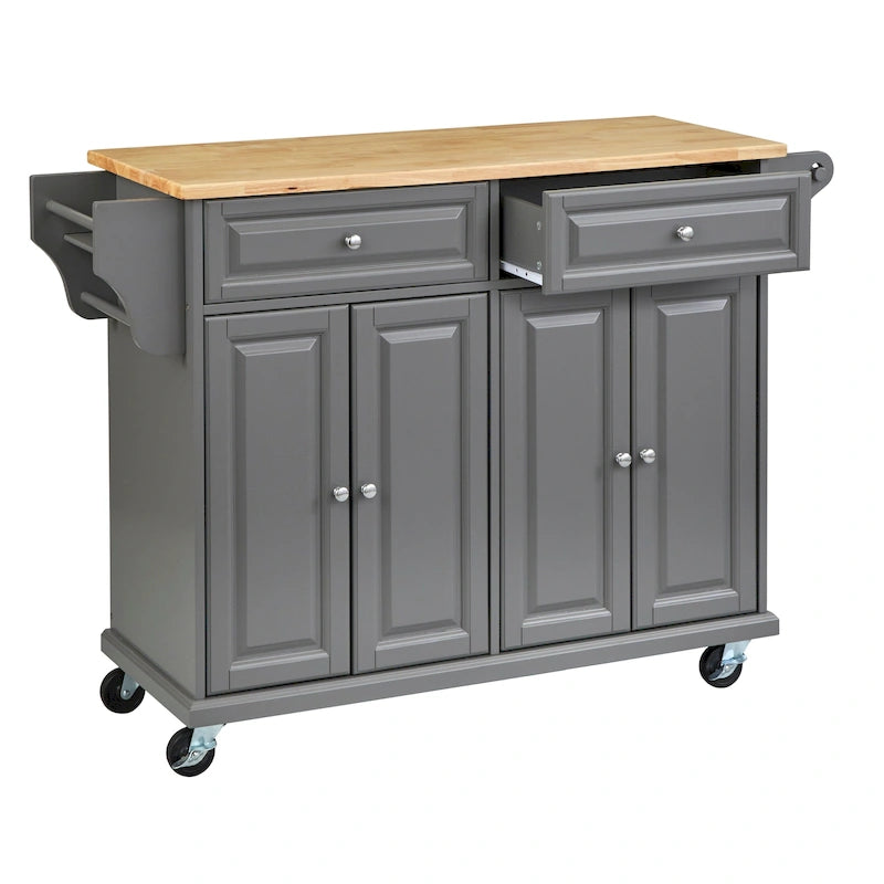 Simple Living Georgia Rolling Kitchen Cart