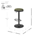 Juno Gaslift Backless Swivel Bar Stool,Set of 2