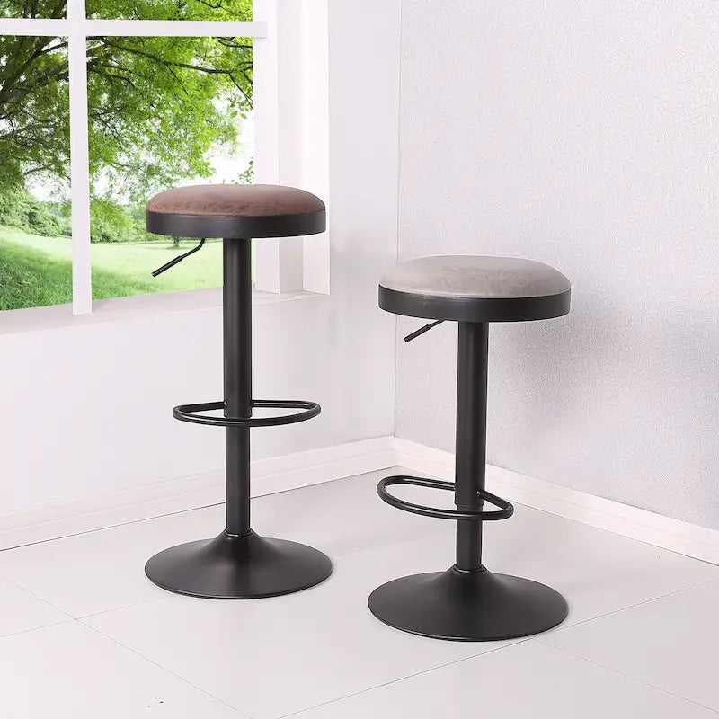 Juno Gaslift Backless Swivel Bar Stool,Set of 2