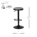 Juno Gaslift Backless Swivel Bar Stool,Set of 2