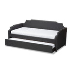 Contemporary Twin Size Daybed with Roll Out Trundle Guest Bed