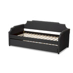 Contemporary Twin Size Daybed with Roll Out Trundle Guest Bed