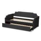Contemporary Twin Size Daybed with Roll Out Trundle Guest Bed