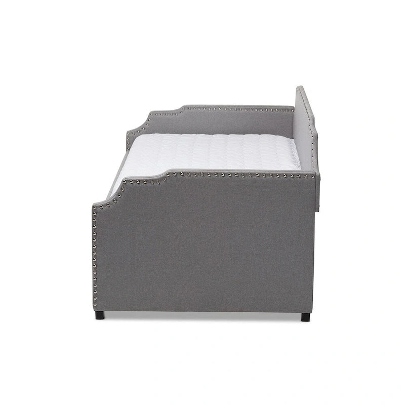 Contemporary Twin Size Daybed with Roll Out Trundle Guest Bed