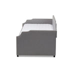 Contemporary Twin Size Daybed with Roll Out Trundle Guest Bed