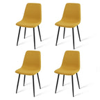 Modern Fabric Upholstered Dining Chairs (Set of 4) - 34x18x18