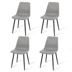 Modern Fabric Upholstered Dining Chairs (Set of 4) - 34x18x18