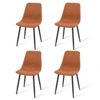 Modern Fabric Upholstered Dining Chairs (Set of 4) - 34x18x18