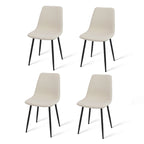 Modern Fabric Upholstered Dining Chairs (Set of 4) - 34x18x18