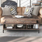 DH BASIC Rustic 47-inch Lift-Top Coffee Table with Storage