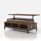 DH BASIC Rustic 47-inch Lift-Top Coffee Table with Storage