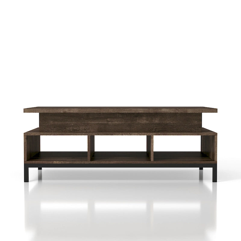 DH BASIC Rustic 47-inch Lift-Top Coffee Table with Storage
