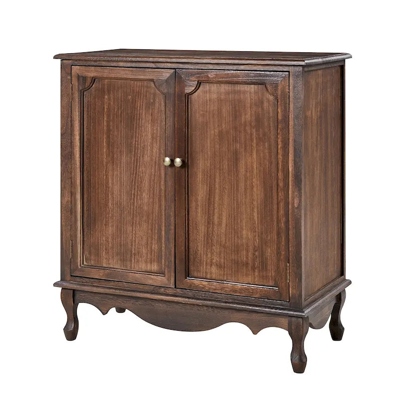 Pallantium 34Tall-2 Door Farmhouse Style Accent Cabinet by HULALA HOME