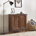 Pallantium 34Tall-2 Door Farmhouse Style Accent Cabinet by HULALA HOME
