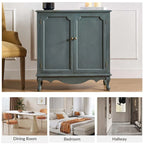 Pallantium 34Tall-2 Door Farmhouse Style Accent Cabinet by HULALA HOME