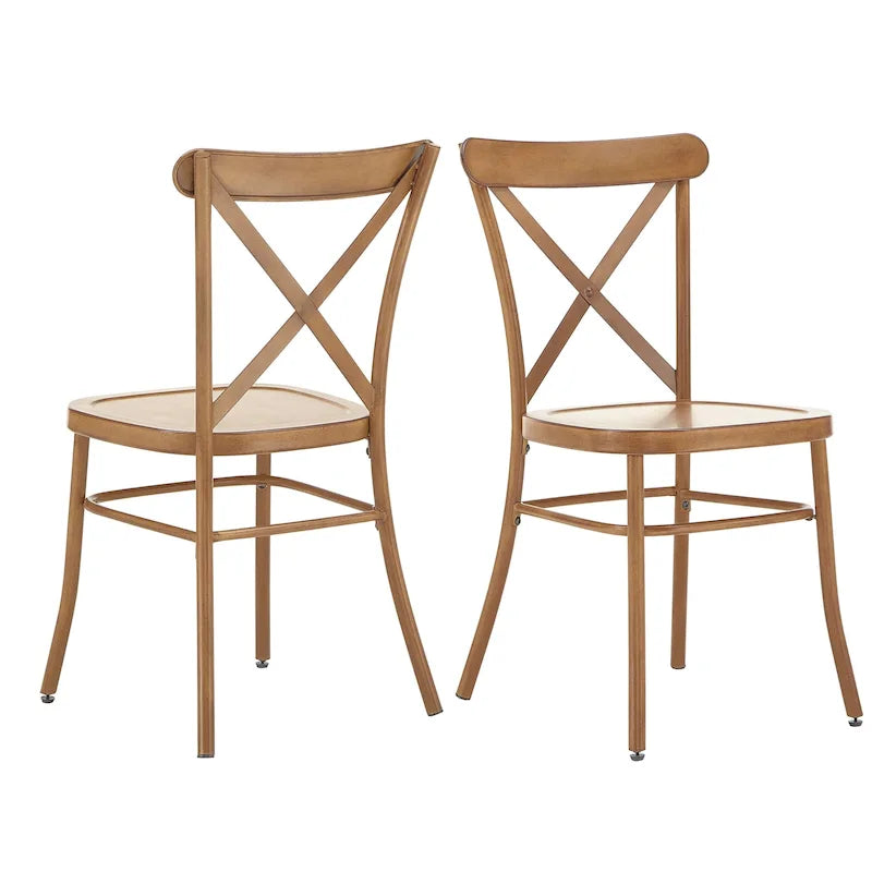 Pompey Metal Dining Chairs (Set of 2) by iNSPIRE Q Classic